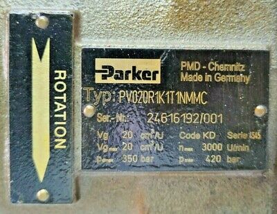 parker hydraulic pump identification Guide